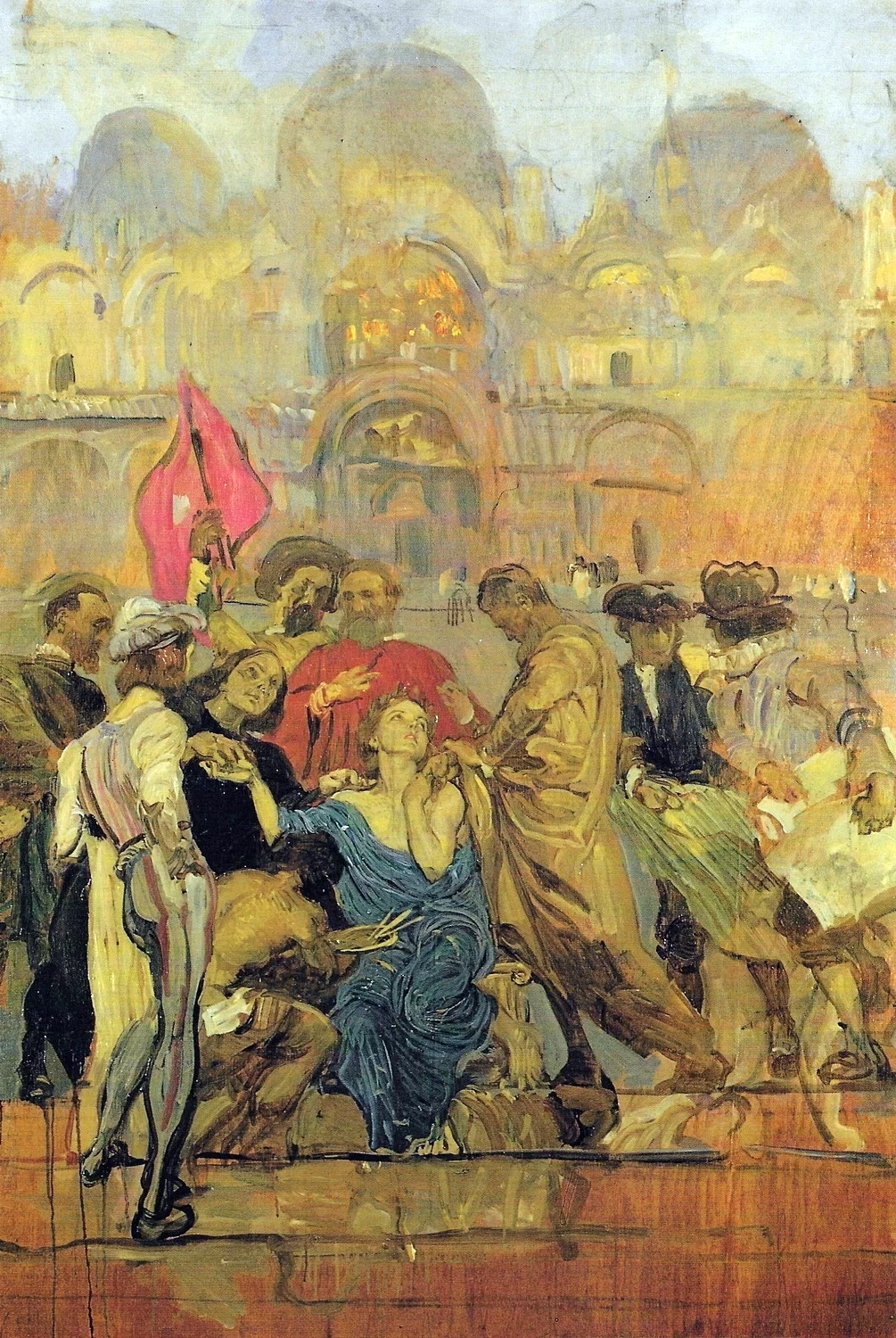  80-Ettore Tito-I maestri veneziani-bozzetto-1937 